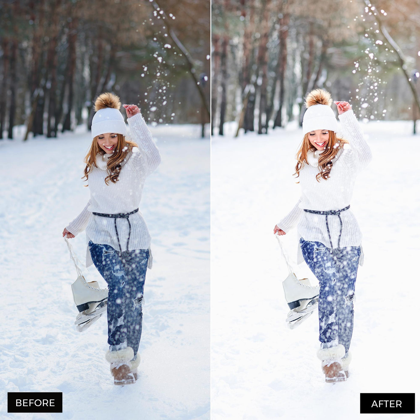 Bright winter Lightroom Presets 