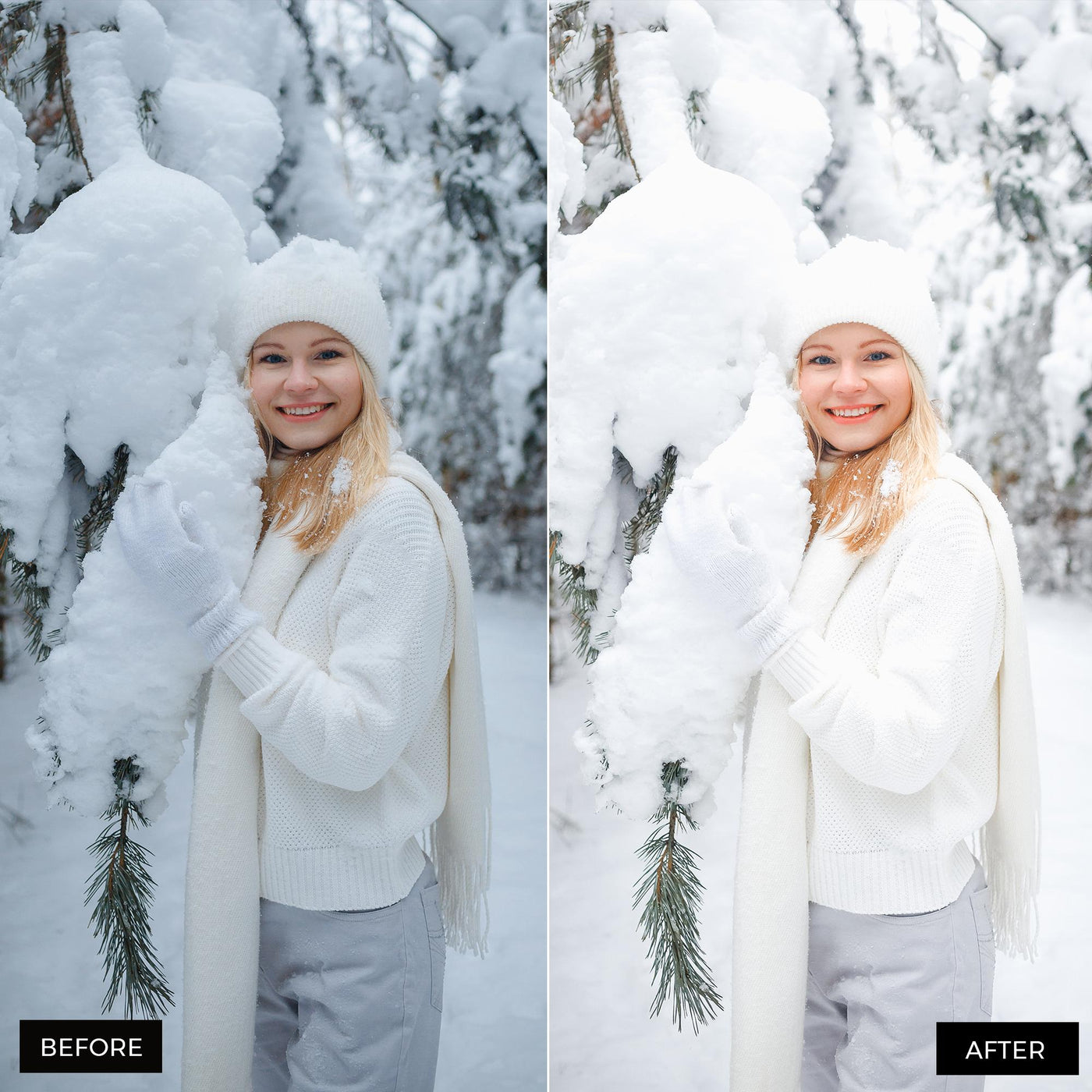 Bright winter Lightroom Presets 