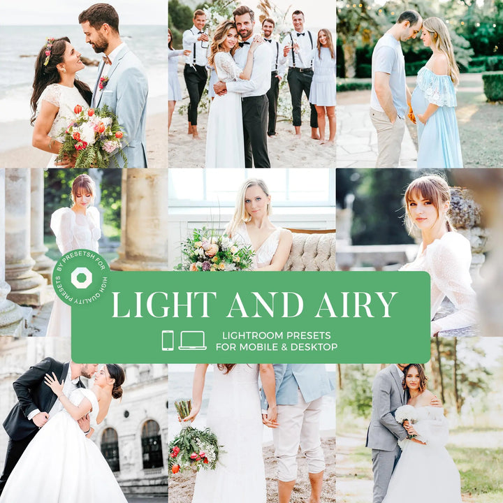 Light &amp; Airy Lightroom Presets