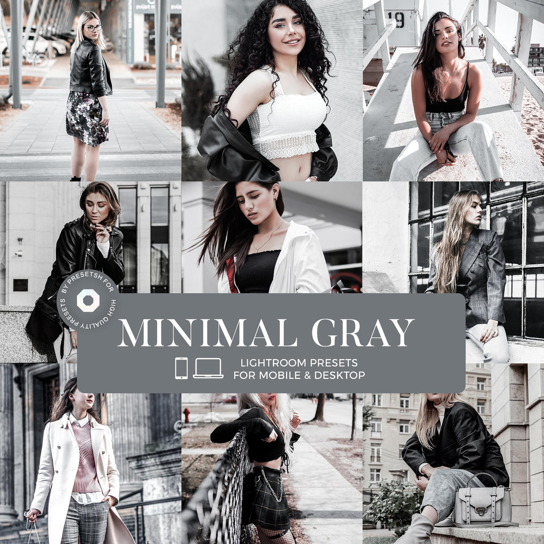 Minimal Grey Lightroom Presets