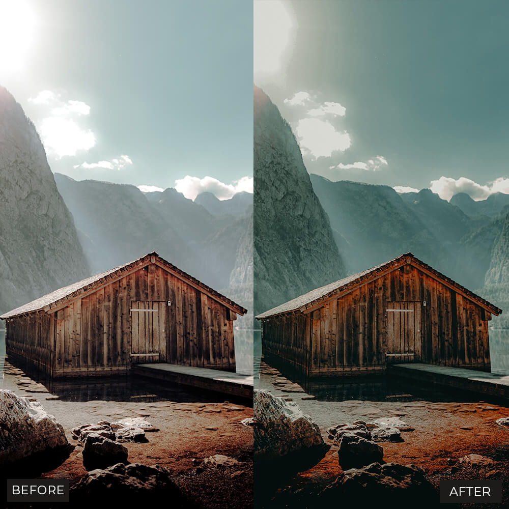 Moody tones lightroom presets