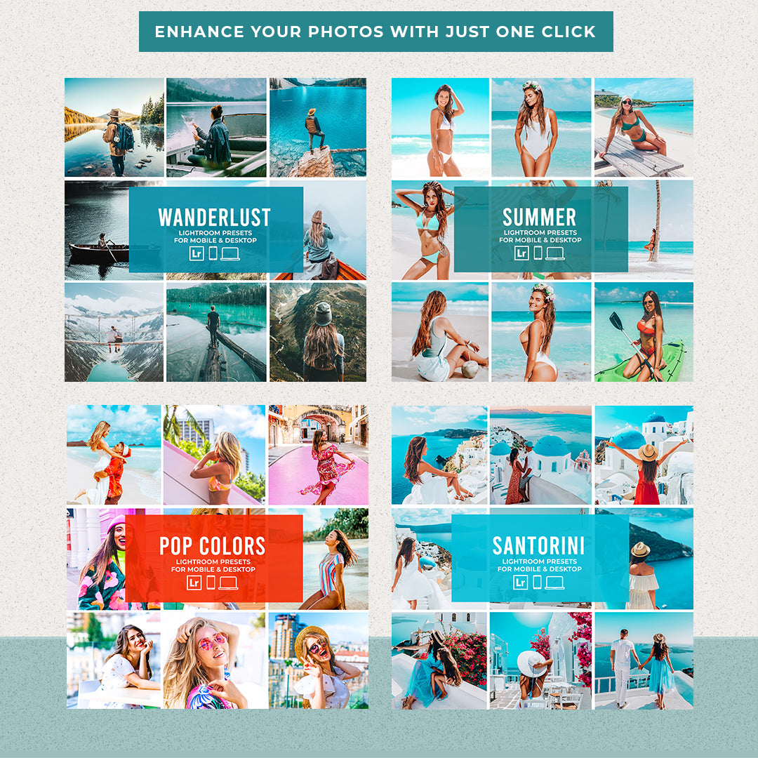 SUMMER BUNDLE PRESETS | 20 PACKS (MOBILE + DESKTOP) - Presetsh