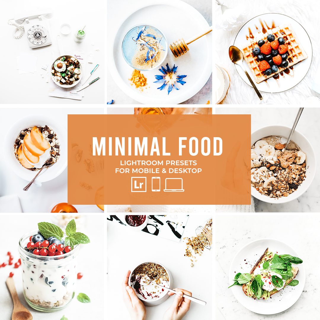 Minimal Food Lightroom Presets Collection - Presetsh