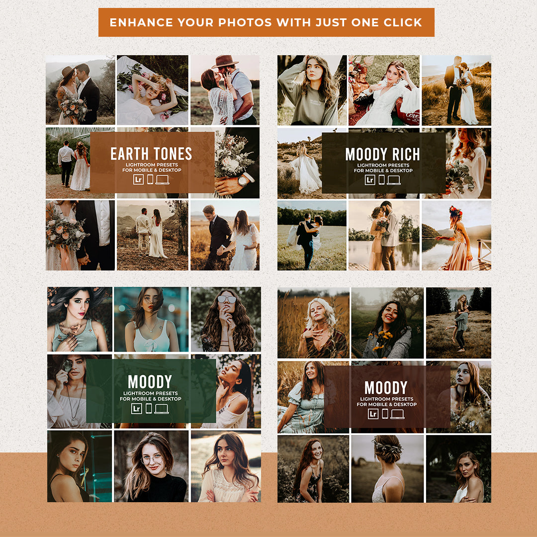 WEDDING BUNDLE PRESETS | 20 PACKS (MOBILE + DESKTOP) - Presetsh