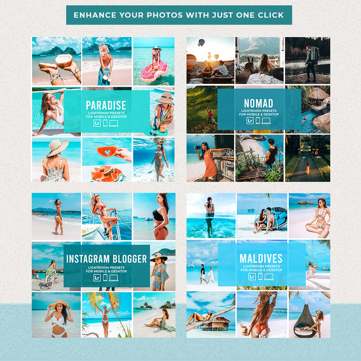 SUMMER BUNDLE PRESETS | 20 PACKS (MOBILE + DESKTOP) - Presetsh