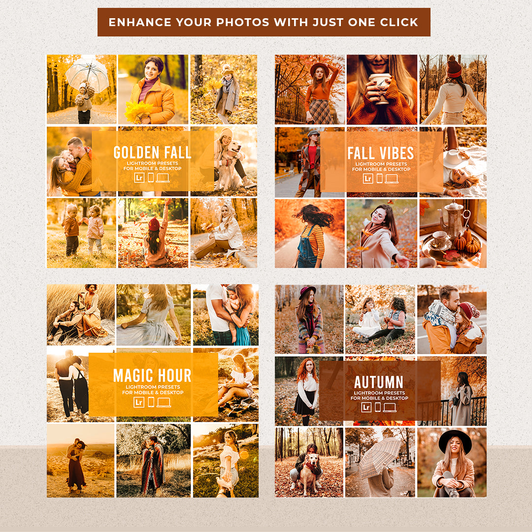FALL BUNDLE PRESETS | 12 PACKS (MOBILE + DESKTOP) - Presetsh