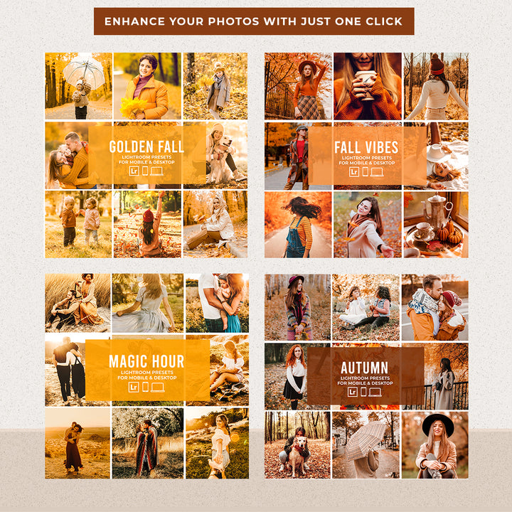 FALL BUNDLE PRESETS | 12 PACKS (MOBILE + DESKTOP) - Presetsh