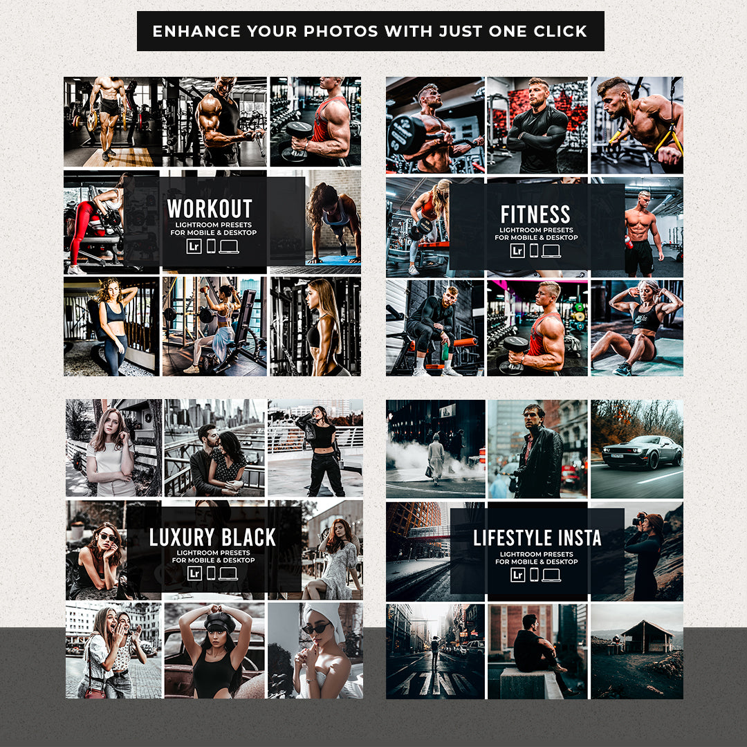FITNESS BUNDLE PRESETS | 12 PACKS (MOBILE + DESKTOP) - Presetsh