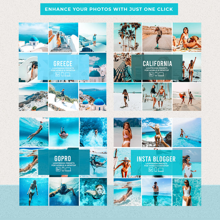 SUMMER BUNDLE PRESETS | 20 PACKS (MOBILE + DESKTOP) - Presetsh
