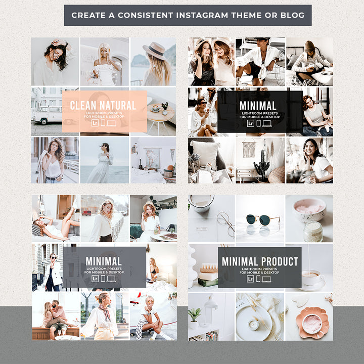 MINIMAL BUNDLE PRESETS | 12 PACKS (MOBILE + DESKTOP) - Presetsh