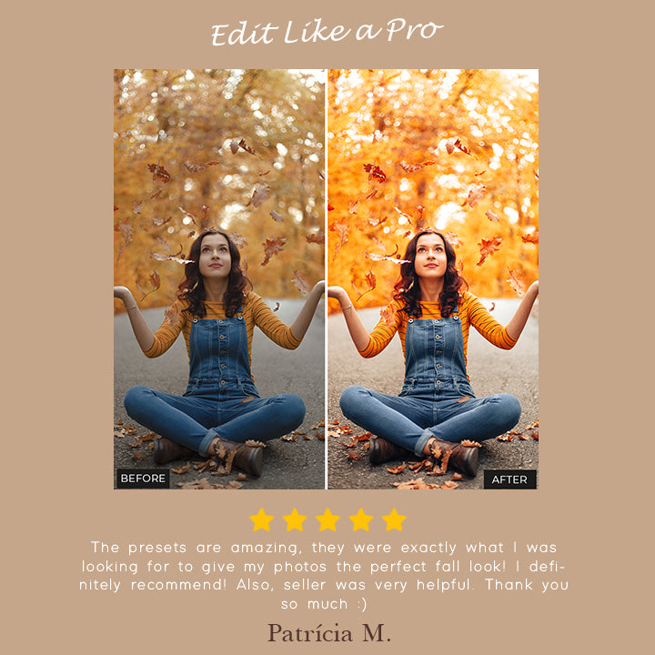 FALL BUNDLE PRESETS | 12 PACKS (MOBILE + DESKTOP) - Presetsh