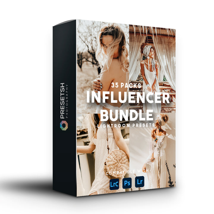 INFLUENCER LIGHTROOM PRESETS BUNDLE PACK (35 PACKS) - Presetsh