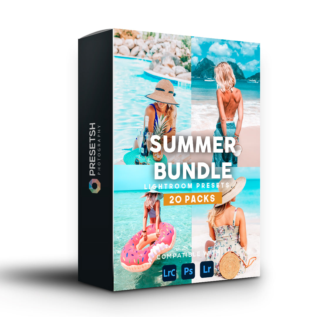 SUMMER BUNDLE PRESETS | 20 PACKS (MOBILE + DESKTOP) - Presetsh