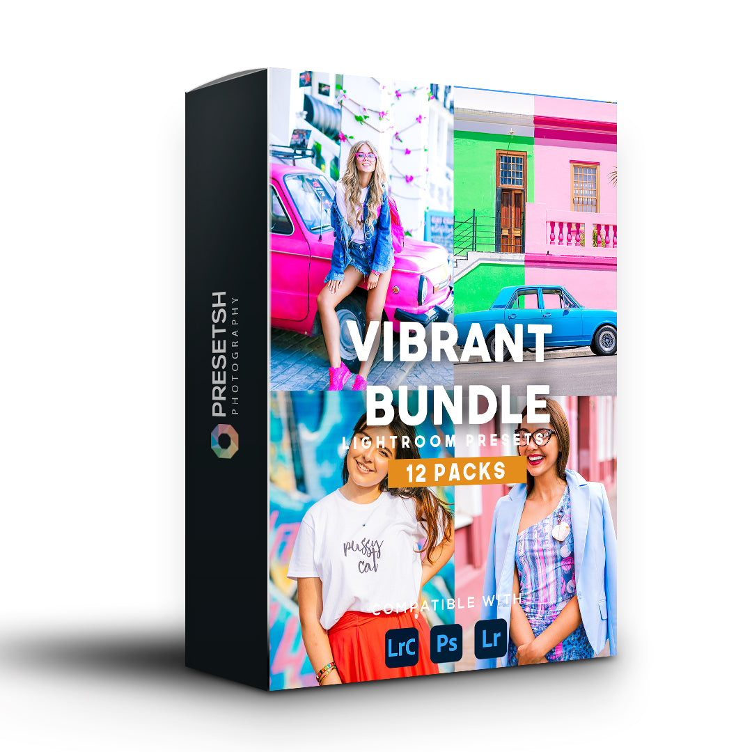 VIBRANT BUNDLE PRESETS | 12 PACKS (MOBILE + DESKTOP) - Presetsh